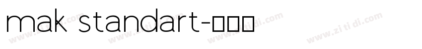 mak standart字体转换